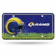 thumbnail image 1 of Los Angeles Rams Metal License Plate, 1 of 1