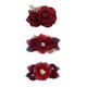 thumbnail image 1 of Set de broches para el cabello con flores cherrboll, 3 piezas, regalo floral para bebé, 1 of 7