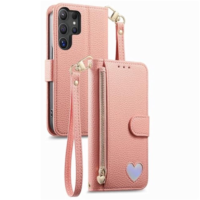 Case For Samsung Galaxy S26 Ultra/S26 Plus/S26, PU Leather Shell With Wristlet Zipper Wallet Holder Cover