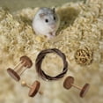 thumbnail image 3 of Juguetes de conejillo de de madera, bolas tejidas de zanahoria y maíz, A Yuyangstore Juguetes de madera para hámster, 3 of 8