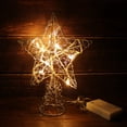 thumbnail image 4 of Decoración para árbol de Navidad CVHOMEDECO Silver Wire Star, 4 of 7