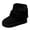 Black, variant on Snow Boots for Women Faux Fleece Cuff Suede Mid Calf Warm Winter Ankle Booties Fleece Lined Platform Flat Sole Outdoor Shoes AG 6.5