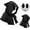 Shy guy-black, variant on 2Pcs Shy Guy Mask With Cloak White Dream Anime for Halloween Cosplay Costume Props Accessories