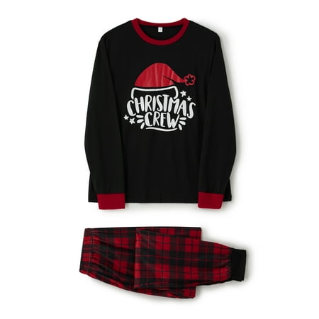 

Opperiaya Christmas Family Matching Pajama Sets Printed Tops + Plaid Pants/Baby Romper