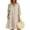 *Khaki, variant on ClodeEU Women's Linen Blend V Neck 3/4 Sleeve Half Button Midi Dress with Pockets ,Solid Color Casual Summer Dress Red,Women's Plus XXL