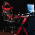 thumbnail image 4 of YouLoveIt Gaming Chair Black Red Gaming Chair High Back Office Chair Ergonomic Swivel Chair Reclining PC Computer Video Gamer Chair Desk Chair for Men Women Adults, 4 of 8