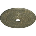 thumbnail image 3 of Ekena Millwork 26 3/4"OD x 3 5/8"ID x 1 1/8"P Leaf Ceiling Medallion (Fits Canopies up to 3 5/8"), Hand-Painted Witch Hazel Crackle, 3 of 5