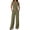 Army Green, variant on PBFRDSJ Cotton Linen Sets for Women Cropped Tank Top Wide Leg Pant Set Beach Vacation Summer Spring Casual Outfit with Pockets