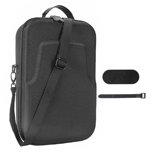 Jixopn - Bolsa protectora de gran espacio, estuche portátil de EVA con correa para el hombro, almohadilla para lentes, a prueba de golpes y antiarañazos para accesorios de realidad virtual