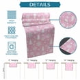 thumbnail image 6 of Pink White Christmas Table Runner 70 Inches Long Farmhouse Dress Scarves, Xmas Tree Snowflake Winter Abstract Dining Tablerunner for Coffee Table/Kitchen Island/Party Décor, 13" x 70", 6 of 8