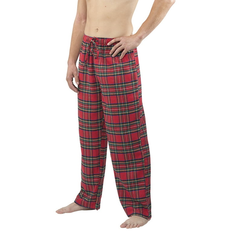 Mens flannel pajama store pants tall