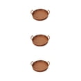 thumbnail image 2 of Moyic Bandeja tejida con asa, ligero para pan y fruta, cesta de almacenamiento portátil para aperitivos de cocina para el hogar, marrón, Type1 NO1, 2 of 6