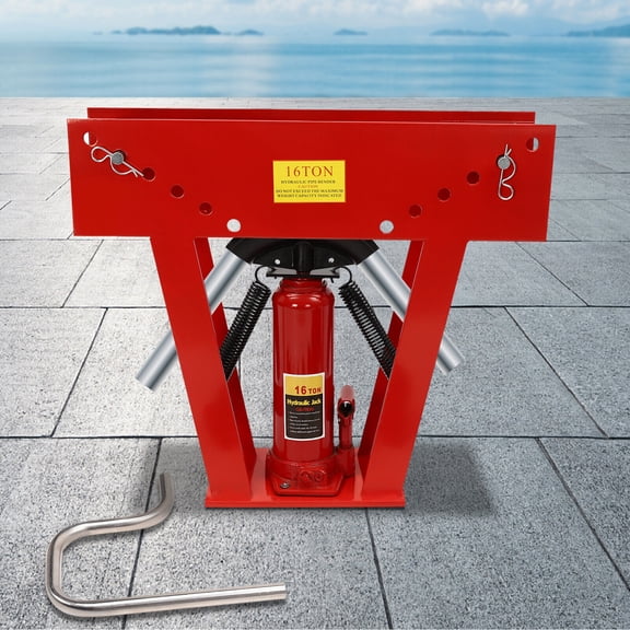 16 Ton Hydraulic Pipe Tube Bender Manual Hydraulic Bending Machine Bender Tool with 8 Dies