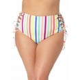 thumbnail image 2 of No Boundaries Juniors Plus Lace Up High Waist Swim Bottoms, 2 of 4
