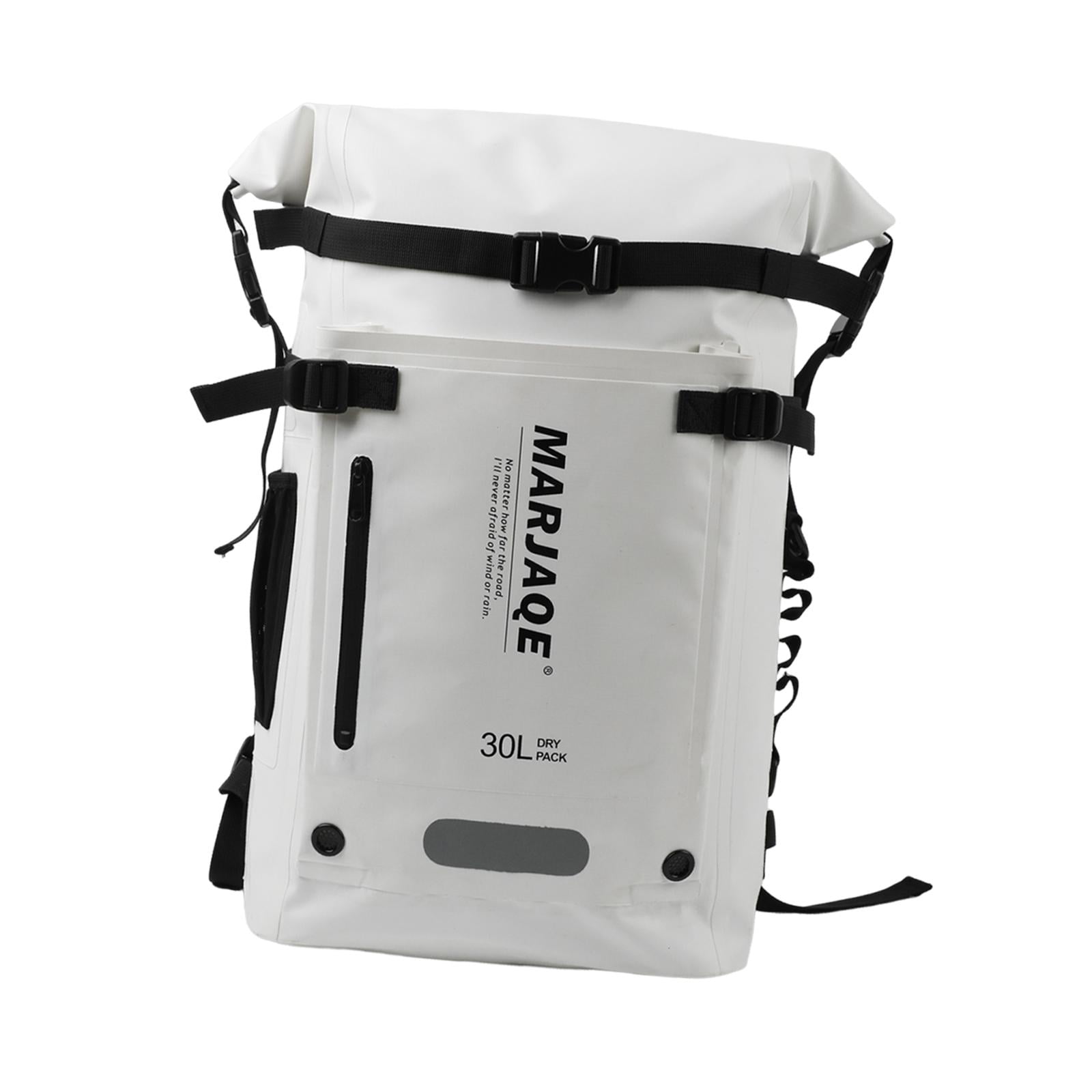 harayaa 30 Liters Swimming Backpack Dry Bag for Snorkeling Rafting Multi Compartment White