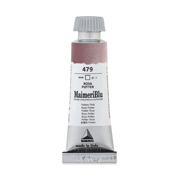 Maimeri Blu Artist Watercolor - Potter's Pink, 12 ml Tube