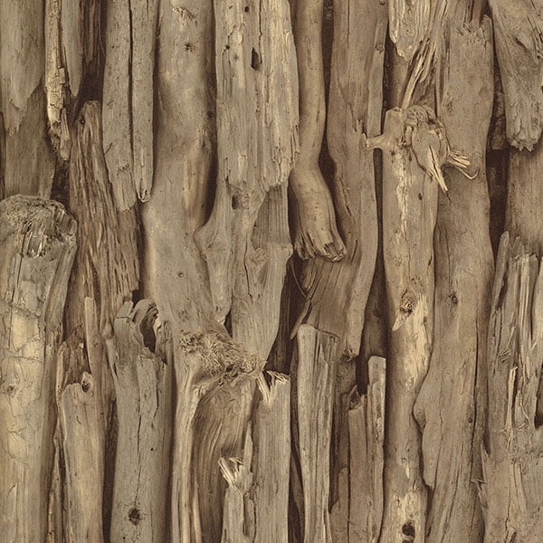 Advantage Olympic Brown Driftwood Wallpaper