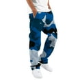 thumbnail image 3 of Men's Camouflage Print Cargo Pants Drawstring Elastic Waist Tapered Pockets, 3 of 8