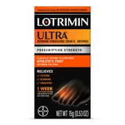 Lotrimin Ultra 1 Week Athlete's Foot Treatment Antifungal Cream, 15G Tube