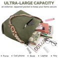 thumbnail image 3 of Bolso Prite Corduroy para mujer con cremallera verde, 3 of 7