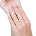 thumbnail image 6 of Full Eternity Stackable Band Ring White Enamel 925 Sterling Silver Size 5, 6 of 6