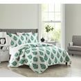 thumbnail image 2 of Chic Home Breana 3 Piece Quilt Set Floral Medallion Print Design Bedding - Pillow Shams Included, Queen, Green, 2 of 6