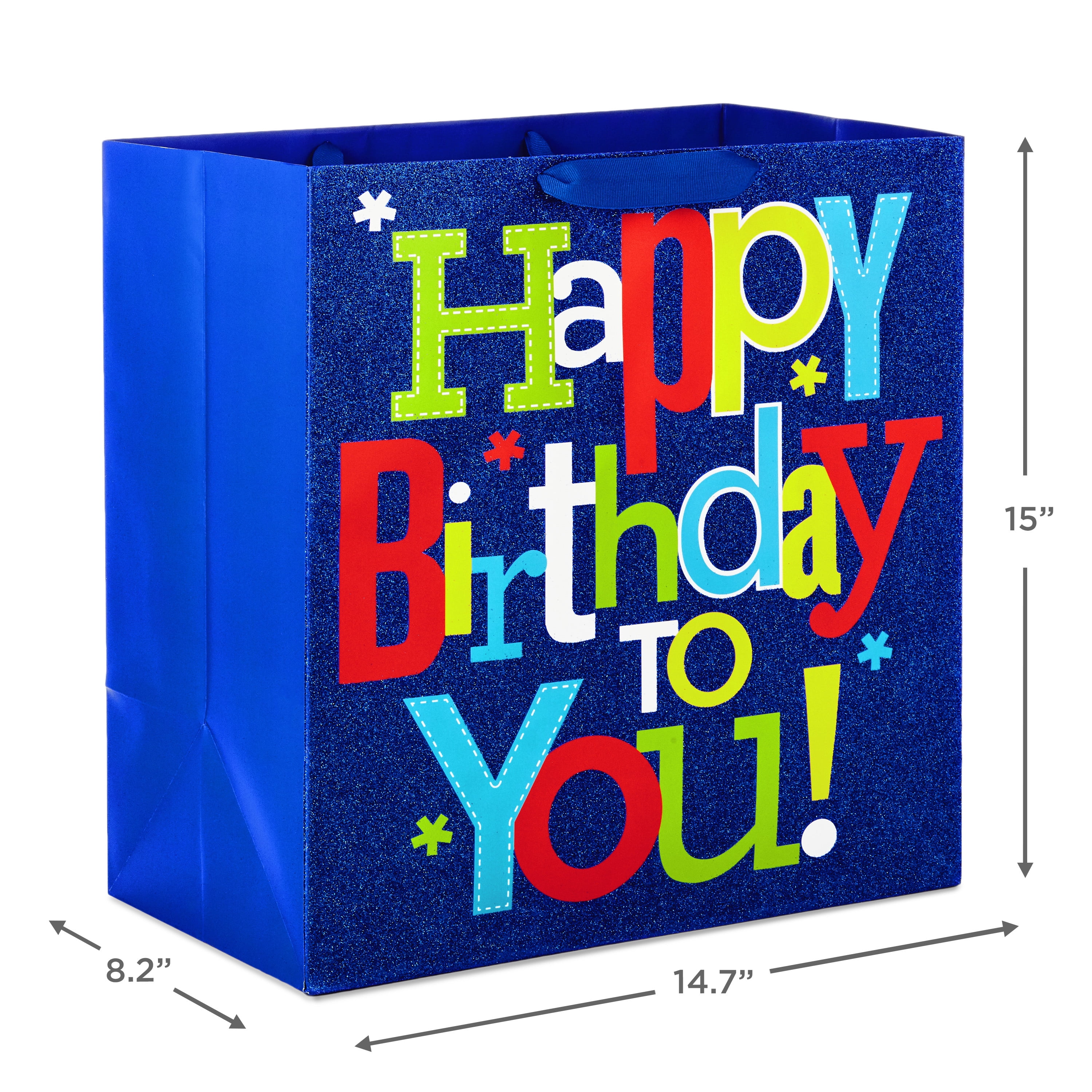 Buy Hallmark 15 Extra Large Birthday Gift Bag (Blue with Multicolored