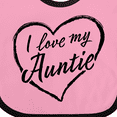 thumbnail image 4 of Inktastic I Love My Auntie in Black Chalk Heart Boys or Girls Baby Bib, 4 of 4