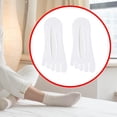 thumbnail image 6 of Milageto Five Toe Socks Boat Socks Portable Ankle Toe Socks for Casual Outdoor Ladies White, 6 of 8