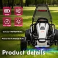 thumbnail image 4 of 24V Electric Go Kart for Kids, Drift Kart w/Dual 200W Motors, 11 MPH, Front EVA Wheel & Metal Frame, Outdoor Ride on Toy w/Music & Lights, 2 Speed, 5 Point Harness, Crazy Cart for Ages 6-12, Black, 4 of 8