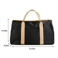 thumbnail image 3 of Large Foldable Travel Duffle Bag With Shoes Compartment, Camping Gym Weekend Bag Divider Bag, Can Be Set Trolley Case & Tear Resistanted, 3 of 8
