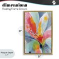thumbnail image 4 of Stupell Industries Modern Dotted Bloom Expression Gold Floating Frame Canvas Art, 21 x 31, by Chromatic Storm Studio, 4 of 8