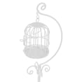 thumbnail image 2 of Jaula de Pájaro de Metal Zulema Miniatura Dollhouse Birdcage, 2 of 6
