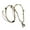 Silver, variant on Women Stylish Necklace Collarbone Chain Horse Pendant Natural Stones Long Sweater Chain Adjustable Fashion Accessory