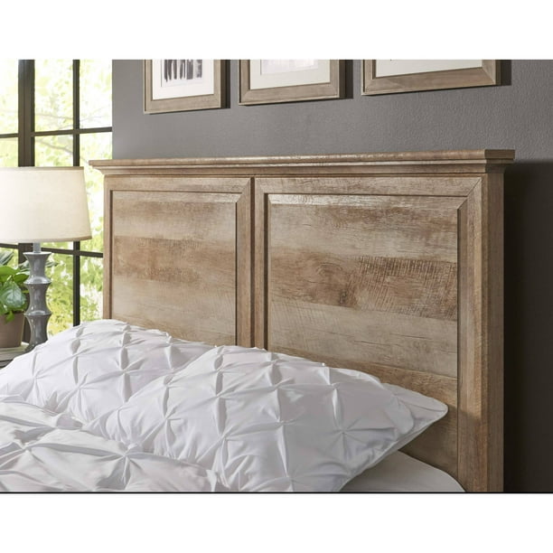 Better Homes And Gardens Crossmill Queen Headboard Weathered Finish Com Better Homes And Gardens Crossmill, Crossmill Queen Bed