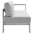thumbnail image 4 of Modway Shore Sunbrella? Fabric Outdoor Patio Aluminum 7 Piece Sectional Sofa Set in Silver Gray, 4 of 10