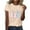 Khaki, variant on Womens Easter Tops 2025 Summer Casual Pullover Printed T-Shirt with Round Neck and Short Sleeves