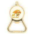 thumbnail image 1 of Flower Map Outline Hong Kong Beer Bottle Cap Opener Stainless Steel Key Chain, 1 of 3