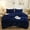 Navy Blue, variant on XeGe 3 Pieces Furry Plush Duvet Cover Set, Black Faux Fur Comforter Cover Set, Luxury Soft Velvet Fuzzy Fluffy Bedding Set, Shaggy Duvet Cover with 2 Pillow Covers, Zipper Closure, Queen Size, Black
