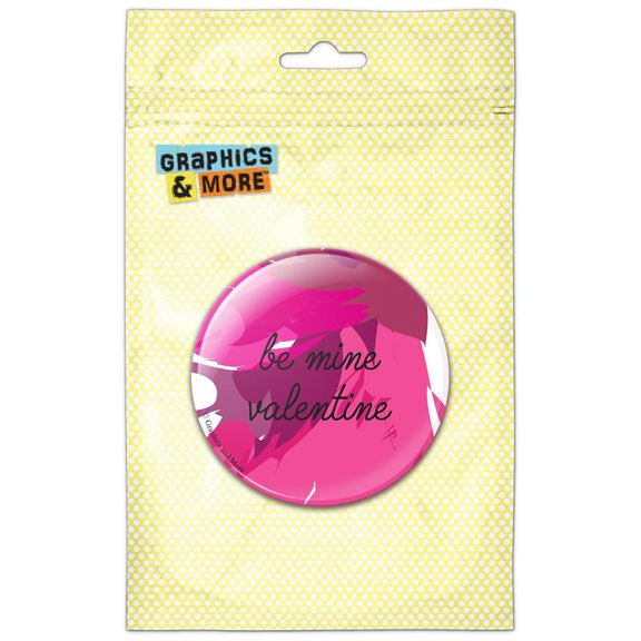 Be Mine Valentine Pinback Button Pin Badge