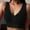 Black, variant on Jwputqe Sports Bras for Women,Sports Bra,Breathable,Quick Drying,Solid,Nylon,Spandex,Gray,S(US:4)