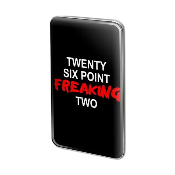 Twenty Six Point Freaking Two Marathon 26.2 Metal Rectangle Lapel Hat Pin Tie Tack Pinback