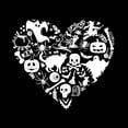thumbnail image 2 of Halloween Heart - Boy's Word Art Long Sleeve T-Shirt, 2 of 2