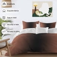 thumbnail image 3 of 3 Piece Dark Orange Black Ombre Duvet Cover Set California King,Microfiber Comforter/Quilt Cover with Corner Ties and 2 Pillowcases,Modern Gradient Abstract Art All Season Bedding with Zipper Closure, 3 of 8