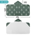 thumbnail image 4 of Yayeee Kids Hooded Towel with Hand Pockets Beach Soft Absorbent Bath Wrap 50 x 23.5 inch, New Year Tree Pattern, 4 of 5