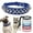 Dark blue, variant on Spiked Small Dog Collar, Mushrooms Rivet Spike Studded Protective Pet Neck Pu Leather Puppy Collars for XXS XS Small Medium Large Boy Dogs Male Cats Goat