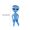 Blue, variant on Daisyyozoid Wholesale Pvc Inflatable Alien Figurine Halloween Bar Decoration Advertising Props Alien