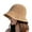 Khaki, variant on Visor Hats for Women Open Top Foldable Korean Style Large Brim Straw Sun Hat