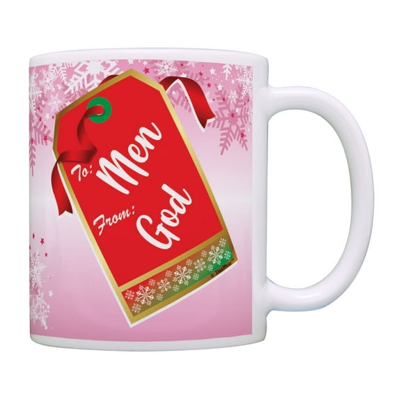 ThisWear Christmas Coffee Mug To Men From God Christmas Coffee Cup Gift Tag Coffee Mug Multi