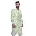 thumbnail image 3 of Atasi Kurta Traditionnelle en Rayonne Imprimée Col Mandarin pour Hommes Chemise Décontractée, 3 of 6